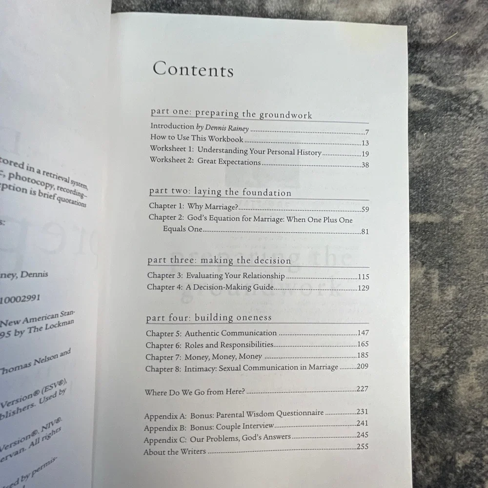 Preparing for Marriage Dennis Rainey FamilyLife Revised Updated Study Guide